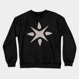 Large Geometric abstract snowflake in mauve Crewneck Sweatshirt